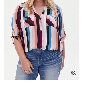 COPY - Torrid Harper Georgette Blouse 2x